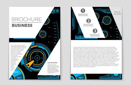 Abstract vector layout background set. For art template design, list, page, mockup brochure theme style, banner, idea, cover, booklet, print, flyer, book, blank, card, ad, sign, sheet,, a4.のイラスト素材