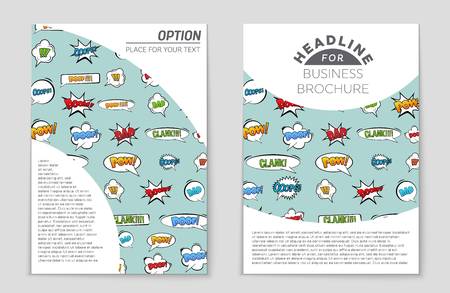 Abstract vector layout set. For art template design, list, front page, mockup brochure theme style, banner idea.のイラスト素材