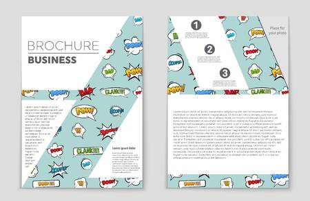 Abstract vector layout set. For art template design, list, front page, mockup brochure theme style, banner idea.のイラスト素材