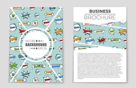 Abstract vector layout set. For art template design, list, front page, mockup brochure theme style, banner idea.のイラスト素材