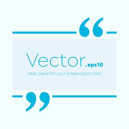 Abstract concept vector empty speech square quote text bubble. For web and mobile app isolated, illustration template design, creative presentation, business infographic social media.のイラスト素材