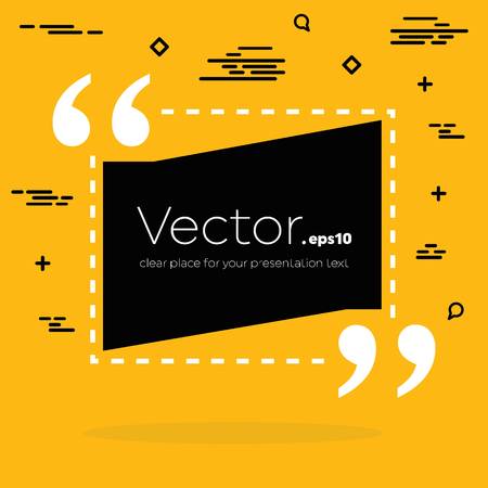 Abstract concept vector empty speech square quote text bubble. For web and mobile app isolated, illustration template design, creative presentation, business infographic social media.のイラスト素材
