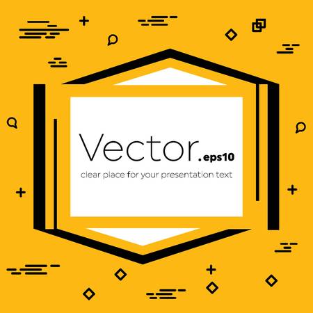 Abstract concept vector empty speech square quote text bubble. For web and mobile app isolated, illustration template design, creative presentation, business infographic social media.のイラスト素材