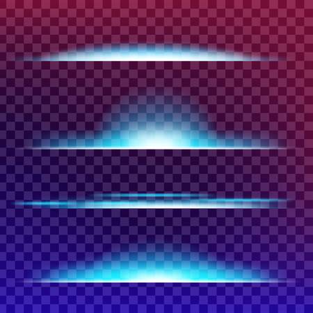 Creative concept Vector set of glow light effect stars bursts with sparkles isolated on black background. For illustration template art design, banner for Christmas celebrate, magic flash energy ray.のイラスト素材