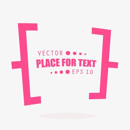 Abstract concept vector empty speech square quote text bubble. For web and mobile app isolated on background, illustration template design, creative presentation, business infographic social media.のイラスト素材