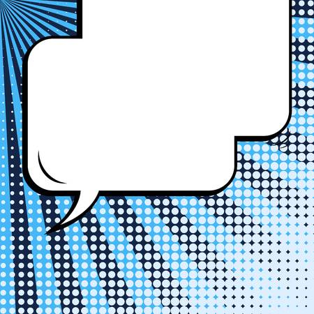 Abstract creative concept vector comic pop art style blank, layout template with clouds beams and isolated dots background. For sale banner, empty speech bubble set, illustration halftone book designのイラスト素材