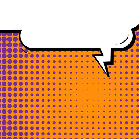 Abstract creative concept vector comic pop art style blank, layout template with clouds beams and isolated dots background. For sale banner, empty speech bubble set, illustration halftone book design.のイラスト素材