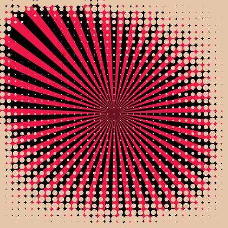 Abstract creative concept comic pop art style blank, layout template with clouds beams and isolated dots background. For sale banner, empty speech bubble set, vector illustration halftone book designのイラスト素材