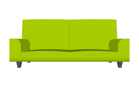 Abstract creative funny cartoon sofa set isolated on transparent background. For web and mobile app, clipart art. Concept idea design element. Vector illustration theme.のイラスト素材