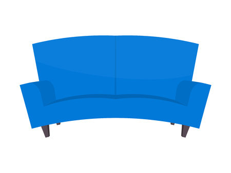 Abstract creative funny cartoon sofa set isolated on transparent background. For web and mobile app, clipart art. Concept idea design element. Vector illustration theme.のイラスト素材