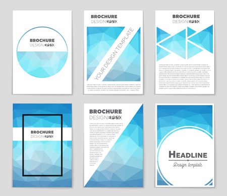 Abstract vector layout background set. For art template design, list, front page, mockup brochure theme style, banner, idea, cover, booklet, print, flyer, book, blank, card, ad, sign, sheet,, a4のイラスト素材