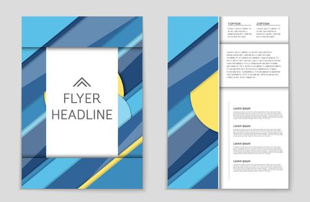 Abstract vector layout background set. For art template design, list, front page, mockup brochure theme style, banner, idea, cover, booklet, print, flyer, book, blank, card, ad, sign, sheet,, a4のイラスト素材