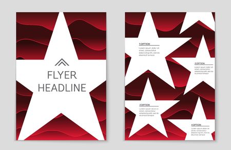 Abstract vector layout background set. For art template design, list, page, mockup brochure theme style, banner, idea, cover, booklet, print, flyer, book, blank, card, ad, sign, sheet,, a4.のイラスト素材