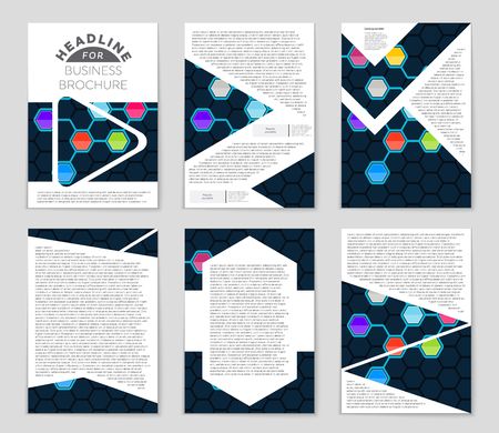 Abstract vector layout background set. For art template design, list, front page.のイラスト素材
