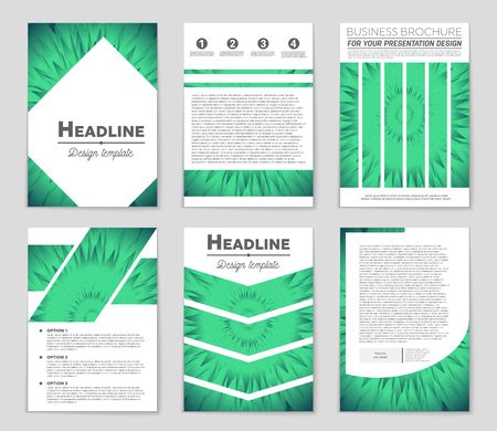 Abstract layout set. For art template design, list, page, mockup brochure theme style, banner, idea, cover, booklet, print, flyer, book, blank, card, ad, sign, sheet,, a4.のイラスト素材
