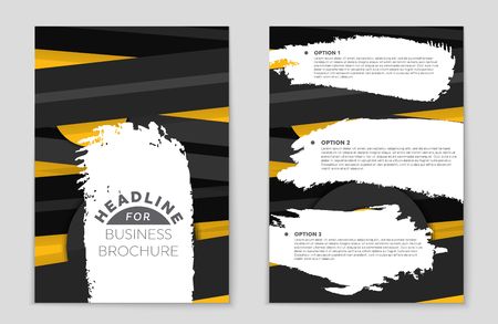 Abstract vector layout background set. For art template design, list, front page, mockup brochure theme style, banner, idea, cover, booklet, print, flyer, book, blank, card, ad, sign, sheet,, a4のイラスト素材