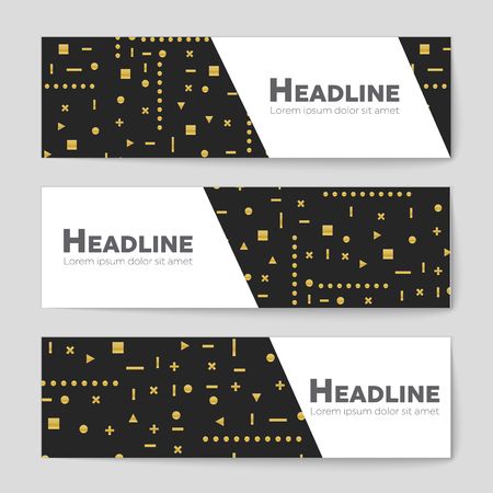 Abstract vector layout background set. For art template design, list, front page, mockup brochure theme style, banner, idea, cover, booklet, print, flyer, book, blank, card, ad, sign, sheet,, a4.のイラスト素材