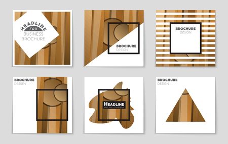 Abstract vector layout background set. For art template design, list, front page, mockup brochure theme style, banner, idea, cover, booklet, print, flyer, book, blank, card, ad, sign, sheet,, a4.のイラスト素材