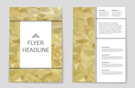 Abstract vector layout background set. For art template design, list, front page, mockup brochure theme style, banner, idea, cover, booklet, print, flyer, book, blank, card, ad, sign, sheet,, a4のイラスト素材