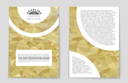 Abstract vector layout background set. For art template design, list, page, mockup brochure theme style, banner, idea, cover, booklet, print, flyer, book, blank, card, ad, sign, sheet,, a4.のイラスト素材