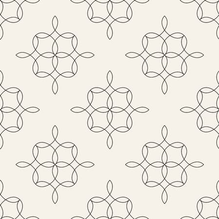 Abstract concept vector monochrome geometric pattern. Black and white minimal background. Creative illustration template. Seamless stylish texture. For wallpaper, surface, web design, textile, decor.のイラスト素材