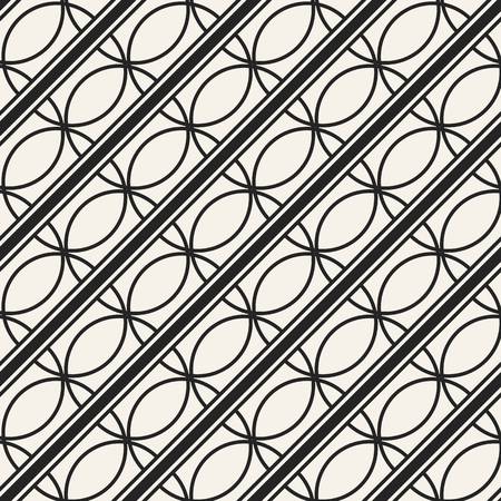 Abstract concept vector monochrome geometric pattern. Black and white minimal background. Creative illustration template. Seamless stylish texture. For wallpaper, surface, web design, textile, decor.のイラスト素材