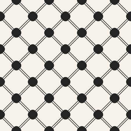 Abstract concept vector monochrome geometric pattern. Black and white minimal background. Creative illustration template. Seamless stylish texture. For wallpaper, surface, web design, textile, decor.のイラスト素材