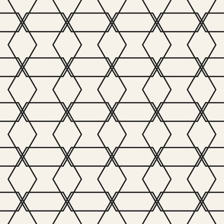 Abstract concept vector monochrome geometric pattern. Black and white minimal background. Creative illustration template. Seamless stylish texture. For wallpaper, surface, web design, textile, decor.のイラスト素材