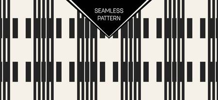 Abstract concept vector monochrome geometric pattern. Black and white minimal background. Creative illustration template. Seamless stylish texture. For wallpaper, surface, web design, textile, decorのイラスト素材