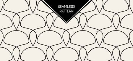 Abstract concept vector monochrome geometric pattern. Black and white minimal background. Creative illustration template. Seamless stylish texture. For wallpaper, surface, web design, textile, decorのイラスト素材