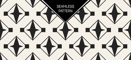 Abstract concept vector monochrome geometric pattern. Black and white minimal background. Creative illustration template. Seamless stylish texture. For wallpaper, surface, web design, textile, decorのイラスト素材