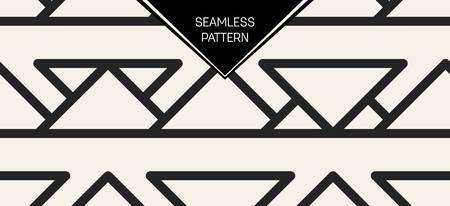 Abstract concept vector monochrome geometric pattern. Black and white minimal background. Creative illustration template. Seamless stylish texture. For wallpaper, surface, web design, textile, decorのイラスト素材