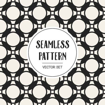 Abstract concept vector monochrome geometric pattern. Black and white minimal background. Creative illustration template. Seamless stylish texture. For wallpaper, surface, web design, textile, decorのイラスト素材