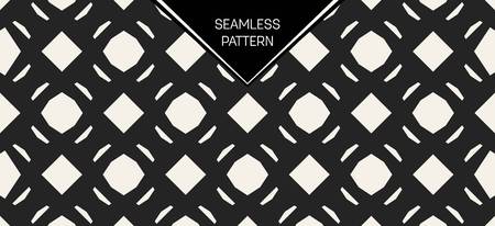 Abstract concept vector monochrome geometric pattern. Black and white minimal background. Creative illustration template. Seamless stylish texture. For wallpaper, surface, web design, textile, decorのイラスト素材