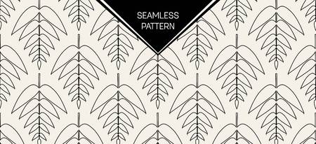 Abstract concept vector monochrome geometric pattern. Black and white minimal background. Creative illustration template. Seamless stylish texture. For wallpaper, surface, web design, textile, decorのイラスト素材