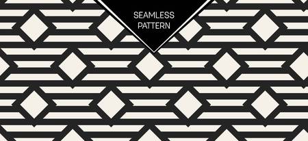 Abstract concept vector monochrome geometric pattern. Black and white minimal background. Creative illustration template. Seamless stylish texture. For wallpaper, surface, web design, textile, decorのイラスト素材