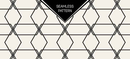 Abstract concept vector monochrome geometric pattern. Black and white minimal background. Creative illustration template. Seamless stylish texture. For wallpaper, surface, web design, textile, decorのイラスト素材