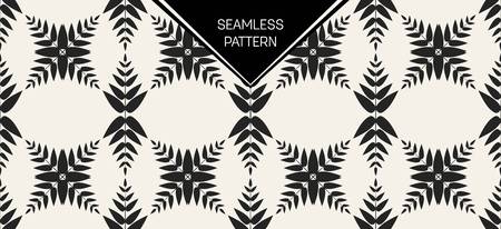 Abstract concept vector monochrome geometric pattern. Black and white minimal background. Creative illustration template. Seamless stylish texture. For wallpaper, surface, web design, textile, decorのイラスト素材