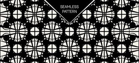 Abstract concept vector monochrome geometric pattern. Black and white minimal background. Creative...