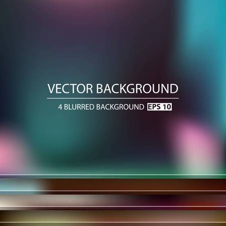 Abstract Creative concept vector multicolored blurred background set. For Web and Mobile Applications, art illustration template design, business infographic and social media, modern decoration.のイラスト素材