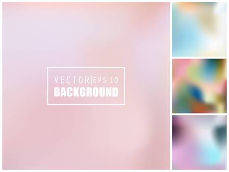Abstract Creative concept multicolored blurred background set.のイラスト素材