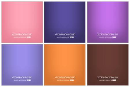 Abstract Creative concept vector multicolored blurred background set. For Web and Mobile Applications, art illustration template design, business infographic and social media, modern decoration.のイラスト素材
