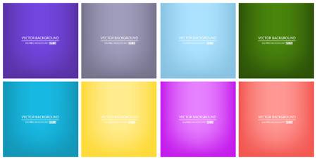 Abstract Creative concept vector multicolored blurred background set. For Web and Mobile Applications, art illustration template design, business infographic and social media, modern decoration.のイラスト素材