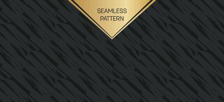 Abstract concept vector monochrome geometric pattern. Dark blue, gold minimal background. Creative illustration template. Seamless stylish texture. For wallpaper, surface, web design, textile, decorのイラスト素材