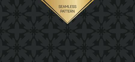 Abstract concept vector monochrome geometric pattern. Dark blue, gold minimal background.のイラスト素材