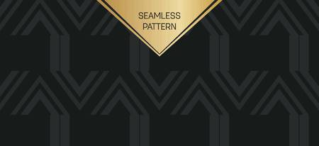 Abstract concept vector monochrome geometric pattern. Dark blue, gold minimal background. Creative...