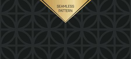 Abstract concept vector monochrome geometric pattern. Dark blue, gold minimal background.のイラスト素材