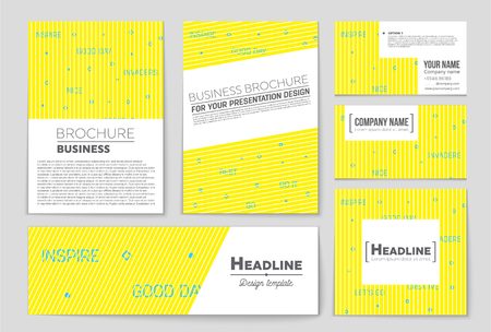 Abstract vector layout background set. For art template design, list, front page, mockup brochure theme style, banner, idea, cover, booklet, print, flyer, book, blank, card, ad, sign, sheet, a4のイラスト素材