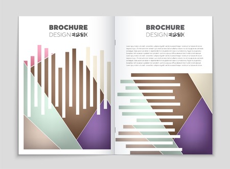 Abstract vector layout background set. For art template design, list, front page, mockup brochure theme style, banner, idea, cover, booklet, print, flyer, book, blank, card, ad, sign, sheet, a4のイラスト素材