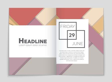 Abstract vector layout background set. For art template design, list, front page, mockup brochure theme style, banner, idea, cover, booklet, print, flyer, book, blank, card, ad, sign, sheet,, a4.のイラスト素材